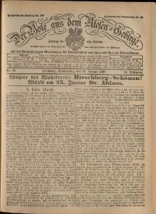 Der Bote aus dem Riesen-Gebirge : Zeitung f&uuml;r alle St&auml;nde, R. 95, 1907, nr 20