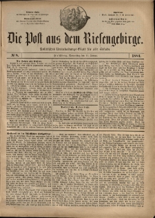 Die Post aus dem Riesengebirge, 1883, nr 8