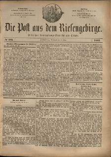 Die Post aus dem Riesengebirge, 1883, nr 105