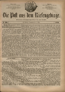 Die Post aus dem Riesengebirge, 1883, nr 106