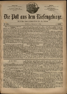 Die Post aus dem Riesengebirge, 1883, nr 115