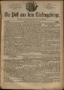 Die Post aus dem Riesengebirge, 1883, nr 123