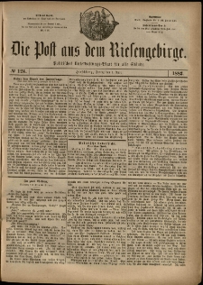 Die Post aus dem Riesengebirge, 1883, nr 124