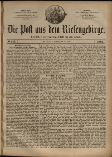 Die Post aus dem Riesengebirge, 1883, nr 132