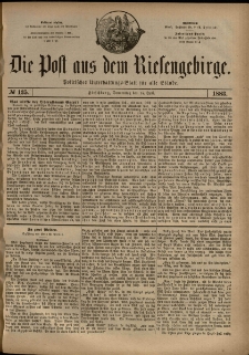 Die Post aus dem Riesengebirge, 1883, nr 135
