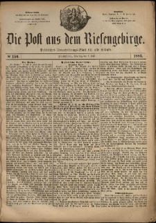 Die Post aus dem Riesengebirge, 1883, nr 156