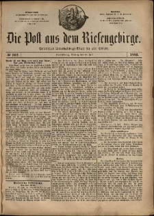 Die Post aus dem Riesengebirge, 1883, nr 162