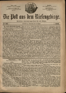Die Post aus dem Riesengebirge, 1883, nr 195