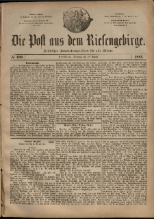 Die Post aus dem Riesengebirge, 1883, nr 199