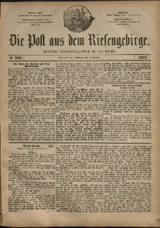Die Post aus dem Riesengebirge, 1883, nr 230