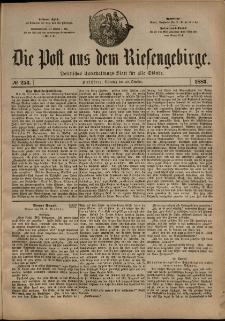 Die Post aus dem Riesengebirge, 1883, nr 253