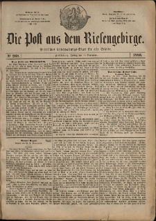 Die Post aus dem Riesengebirge, 1883, nr 268
