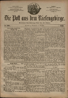 Die Post aus dem Riesengebirge, 1883, nr 290