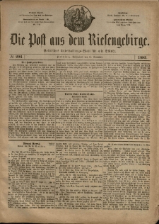 Die Post aus dem Riesengebirge, 1883, nr 293