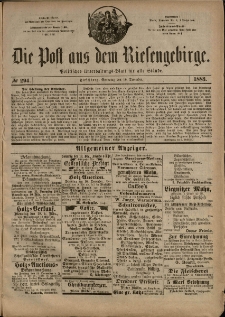 Die Post aus dem Riesengebirge, 1883, nr 294
