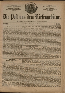 Die Post aus dem Riesengebirge, 1883, nr 295