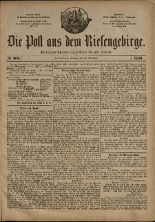 Die Post aus dem Riesengebirge, 1883, nr 300