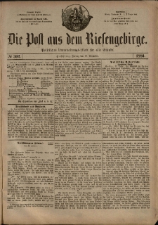 Die Post aus dem Riesengebirge, 1883, nr 302
