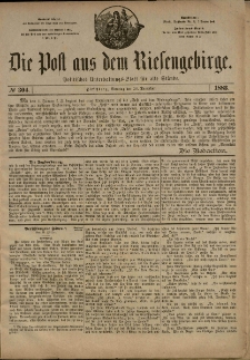 Die Post aus dem Riesengebirge, 1883, nr 304
