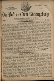 Die Post aus dem Riesengebirge, 1882, nr 157