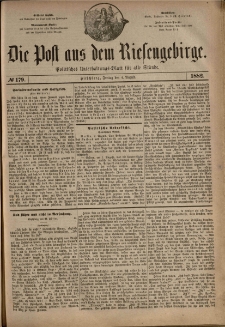 Die Post aus dem Riesengebirge, 1882, nr 179