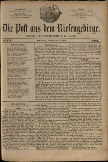 Die Post aus dem Riesengebirge, 1882, nr 254