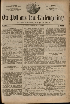 Die Post aus dem Riesengebirge, 1882, nr 268