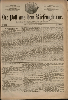 Die Post aus dem Riesengebirge, 1882, nr 297