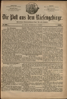 Die Post aus dem Riesengebirge, 1882, nr 300