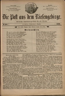Die Post aus dem Riesengebirge, 1882, nr 301