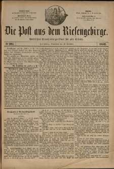 Die Post aus dem Riesengebirge, 1882, nr 304