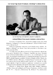 Inż. Henryk Vogt ojcem chrzestnym „Celwiskozy” w Jeleniej Górze [Dokument elektroniczny]