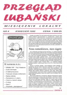 Przegląd Lubański, 1992, nr 4