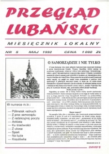 Przegląd Lubański, 1992, nr 5