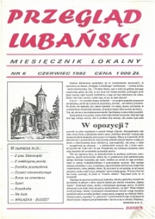 Przegląd Lubański, 1992, nr 6