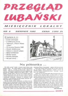 Przegląd Lubański, 1992, nr 8