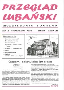 Przegląd Lubański, 1992, nr 9