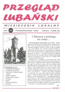 Przegląd Lubański, 1992, nr 10