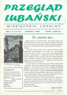 Przegląd Lubański, 1993, nr 1-3