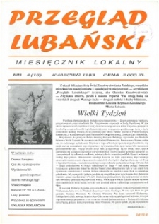 Przegląd Lubański, 1993, nr 4