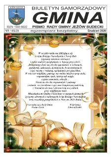 Gmina : biuletyn samorządowy : pismo Rady Gminy Jeżów Sudecki, 2020, nr 145