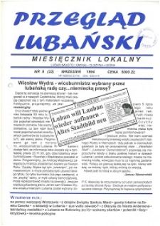 Przegląd Lubański, 1994, nr 9