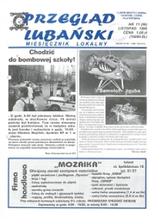 Przegląd Lubański, 1996, nr 11