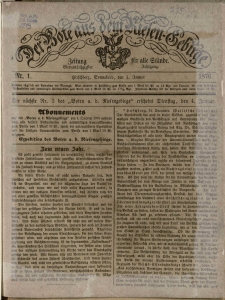 Der Bote aus dem Riesen-Gebirge : Zeitung für alle Stände, R. 64, 1876, nr 1