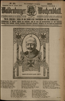 Waldenburger Wochenblatt, Jg. 63, 1917, nr 22