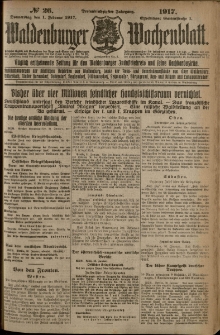 Waldenburger Wochenblatt, Jg. 63, 1917, nr 26