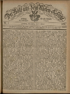 Der Bote aus dem Riesen-Gebirge : Zeitung für alle Stände, R. 64, 1876, nr 4