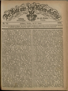 Der Bote aus dem Riesen-Gebirge : Zeitung für alle Stände, R. 64, 1876, nr 14