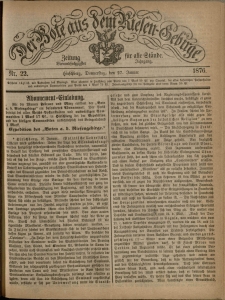 Der Bote aus dem Riesen-Gebirge : Zeitung für alle Stände, R. 64, 1876, nr 22