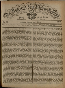 Der Bote aus dem Riesen-Gebirge : Zeitung für alle Stände, R. 64, 1876, nr 33
